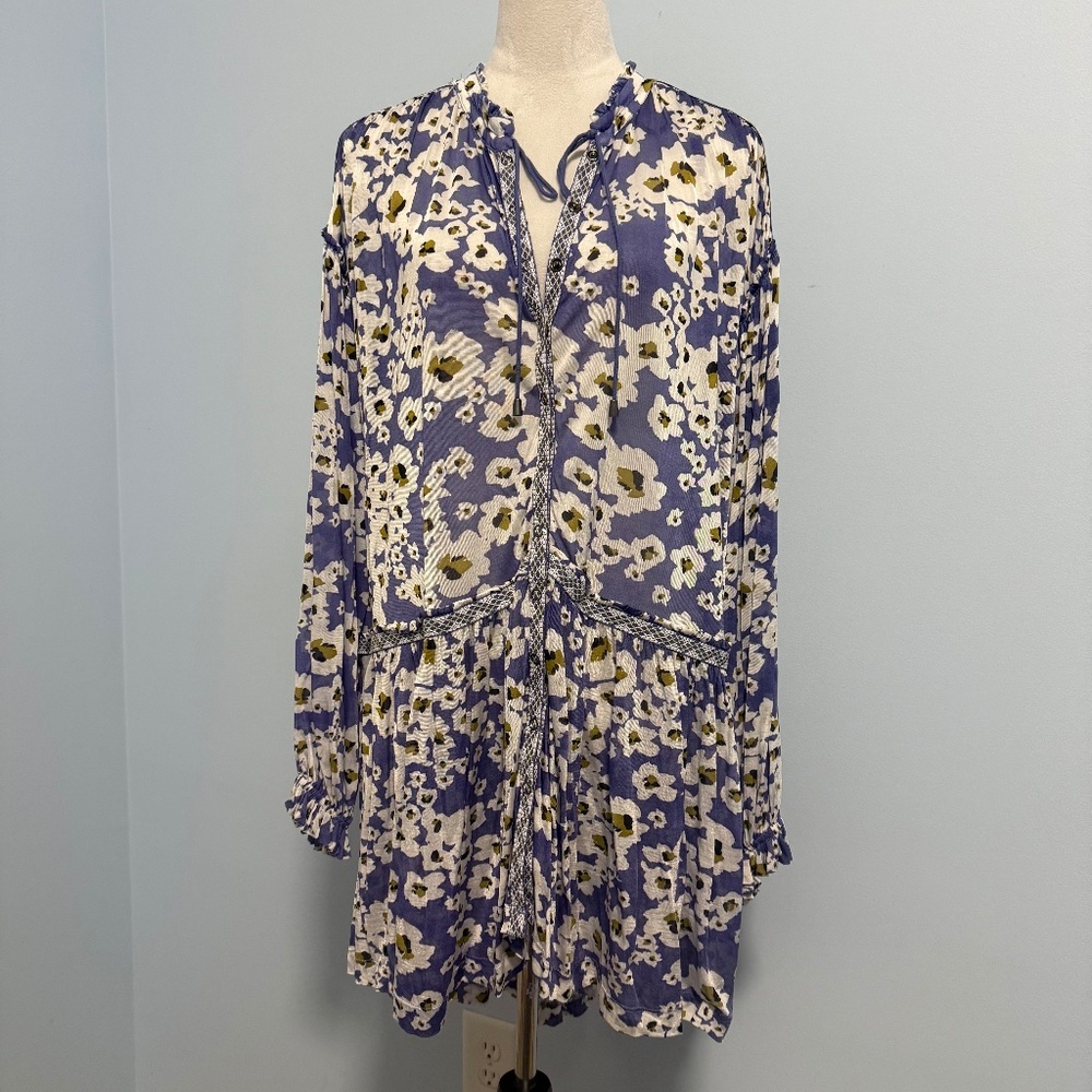 Free People Love Letter Tunic Top Size S